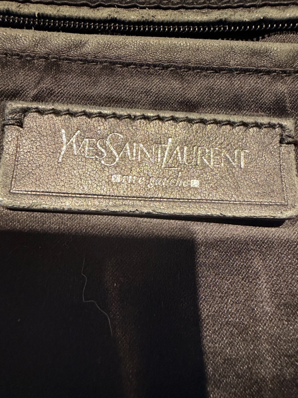 Yves Saint Laurent Rive Gauche Kahala Canvas and Leather Tote Bag - Picture 8 of 13